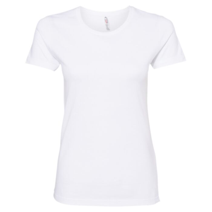 Ladies White RingSpun Cotton T-Shirt Thumbnail