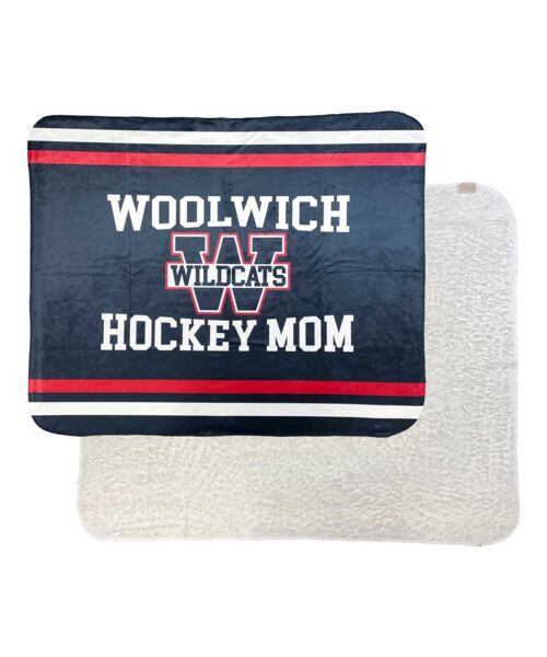 Hockey Mom Sherpa Faux Wool Blanket Thumbnail