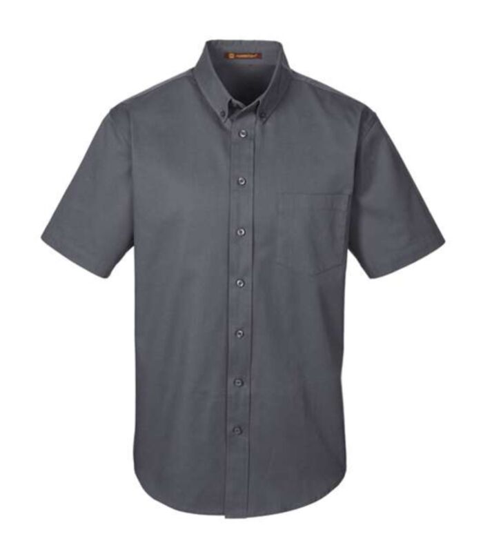 Men's Harriton Cotton S/S Twill Shirt - M,L Thumbnail