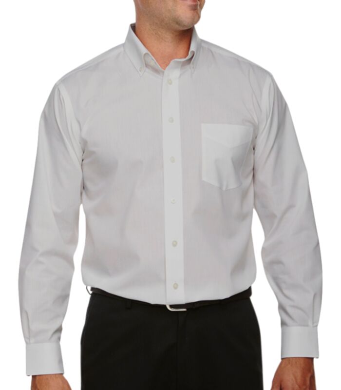 Men's Crown Collection® Solid Broadcloth Woven Shirt Thumbnail