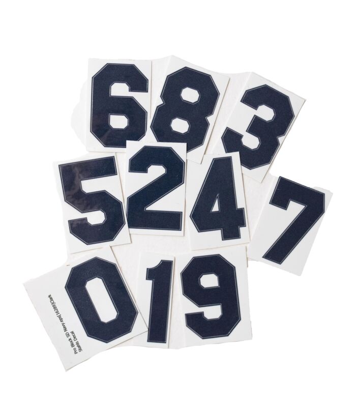 Player Number Helmet Sticker Thumbnail