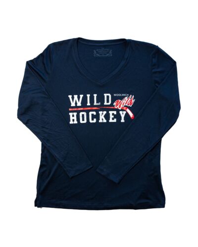 Wild Hockey Long Sleeve V-Neck LADIES Thumbnail
